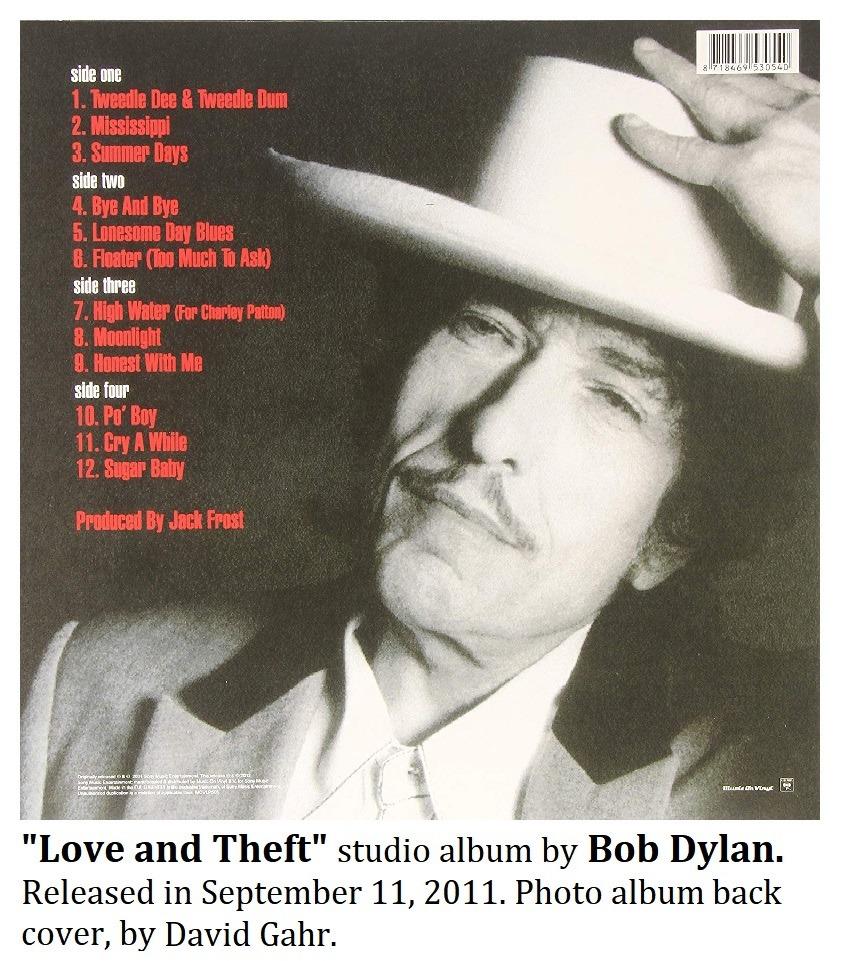 Bob Dylan Love and Theft Vinyl LP Album 2001 Remaster