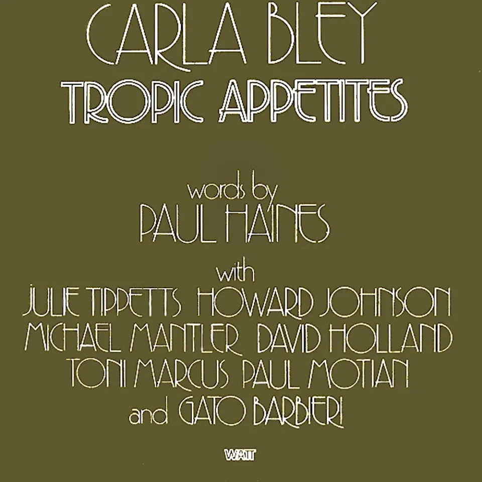 ECM Records Tropic Appetites Carla Bley CD Avantgarde Jazz