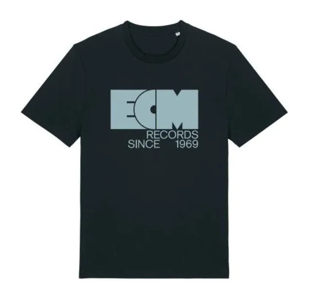 ECM Records T-Shirt schwarz Bio-Baumwolle Logo