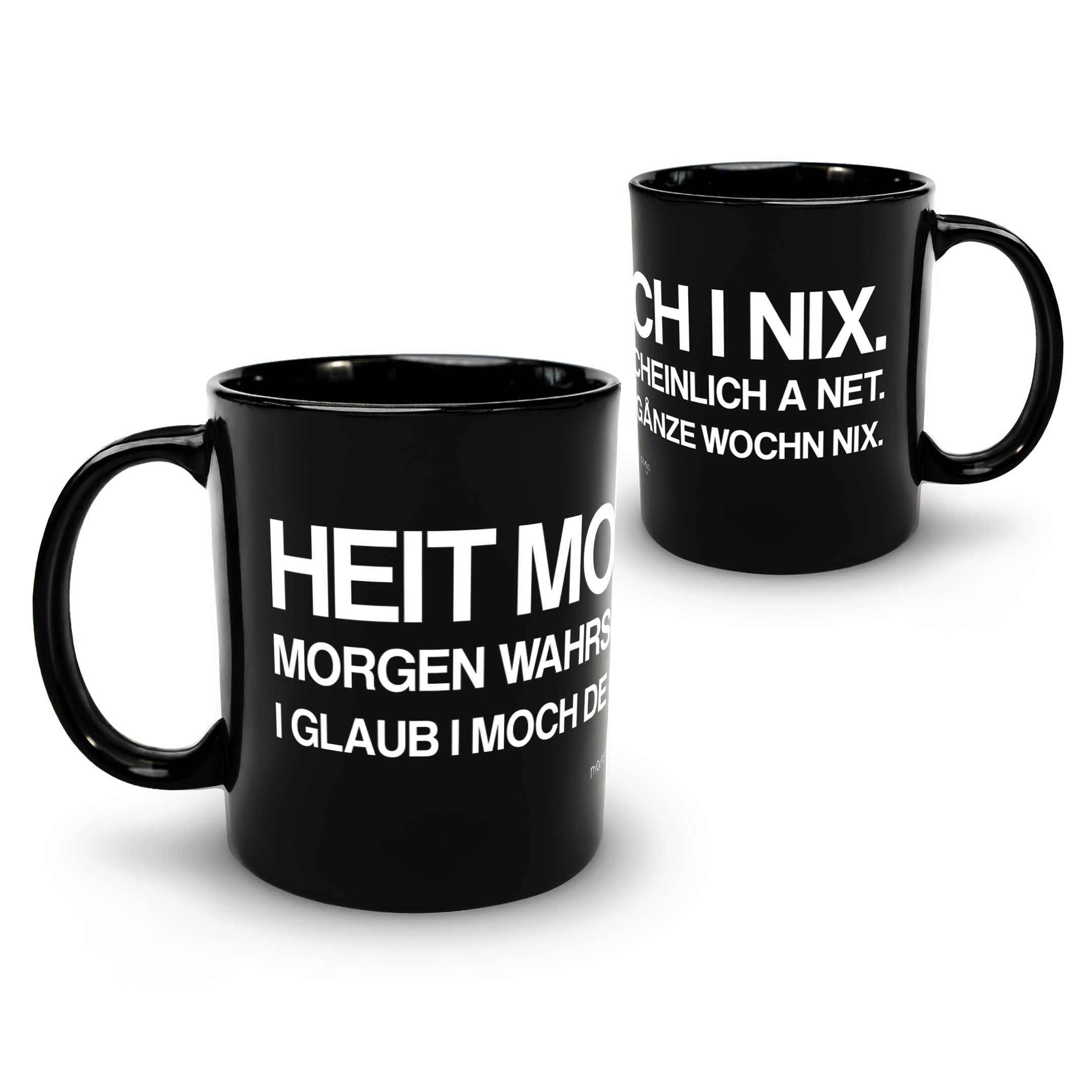 Marco Pogo Heit moch i nix Häferl 0,3l Keramik