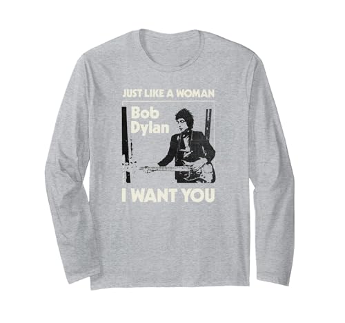 Bob Dylan Genau wie eine Frau Langarmshirt Anthrazit S
