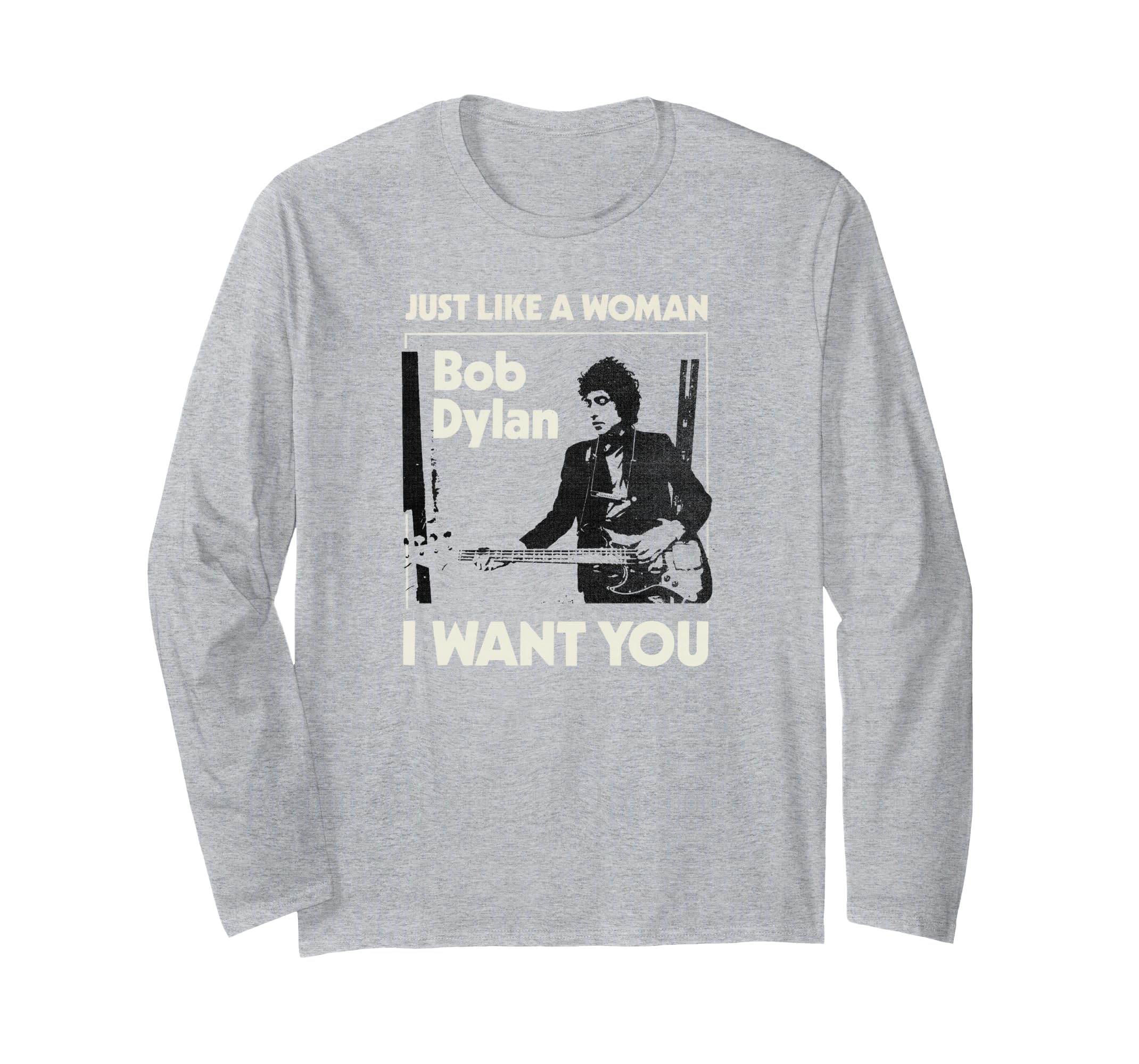 Bob Dylan Genau wie eine Frau Langarmshirt Anthrazit S