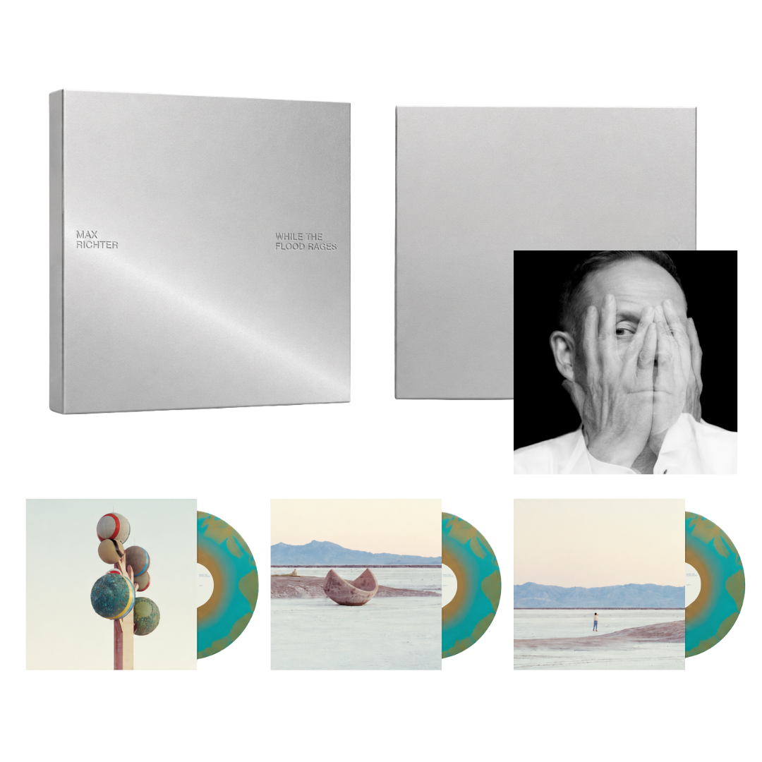 Max Richter While The Flood Rages 3LP-Box Ink Spot signiert