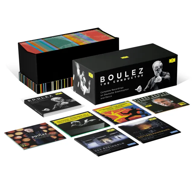 Deutsche Grammophon Boulez Conductor CD-Box 84 CDs + Blu-ray