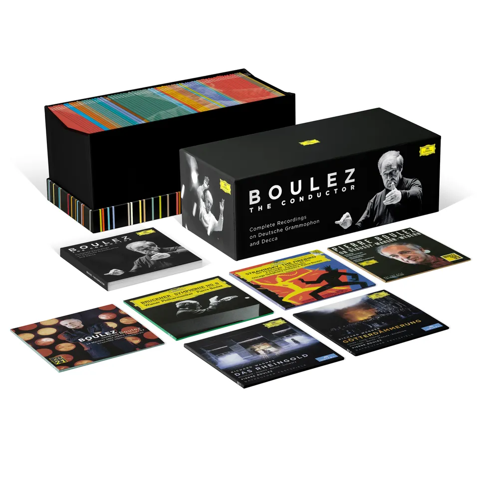 Deutsche Grammophon Boulez Conductor CD-Box 84 CDs + Blu-ray