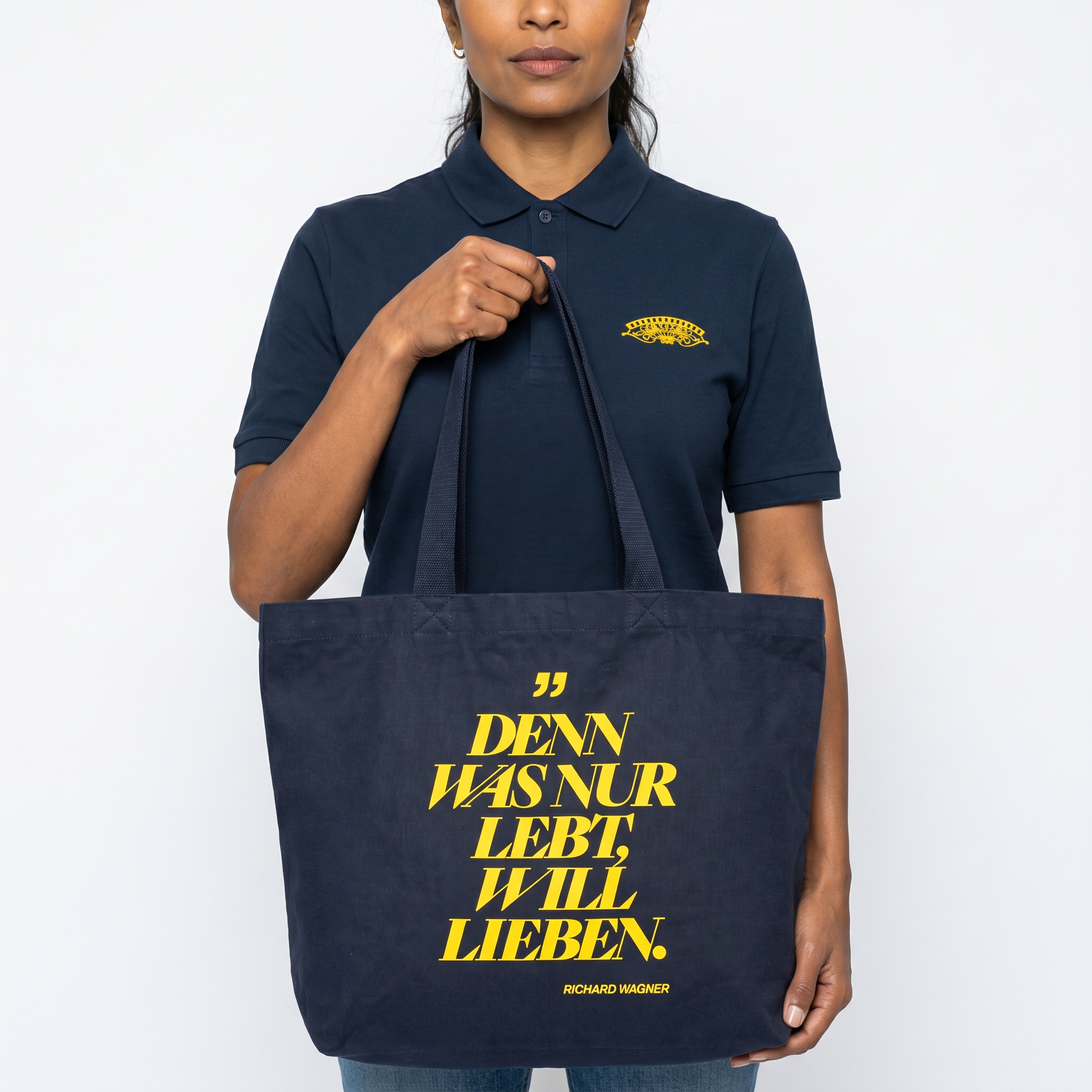 Deutsche Grammophon DG Blue Shopper Stofftasche French Navy