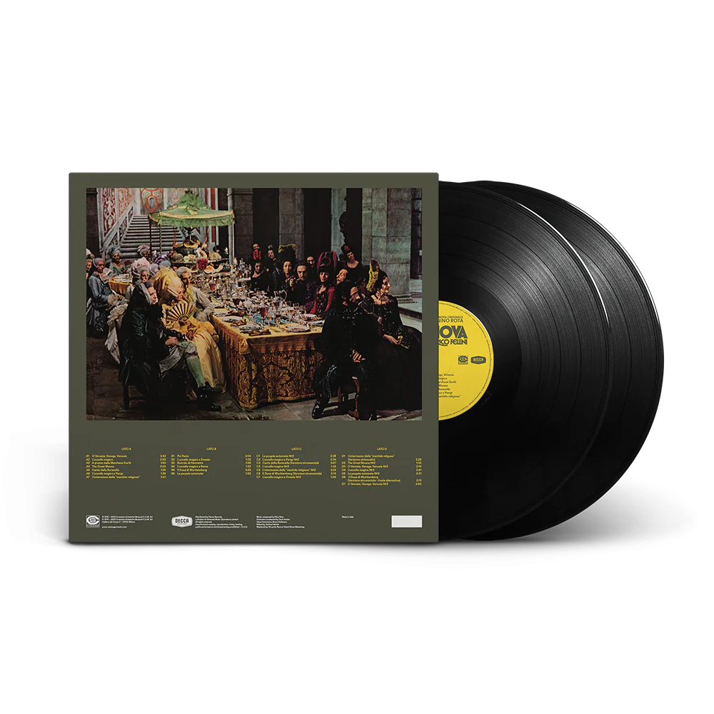 Nino Rota Casanova Fellini Soundtrack 2LP Gatefold