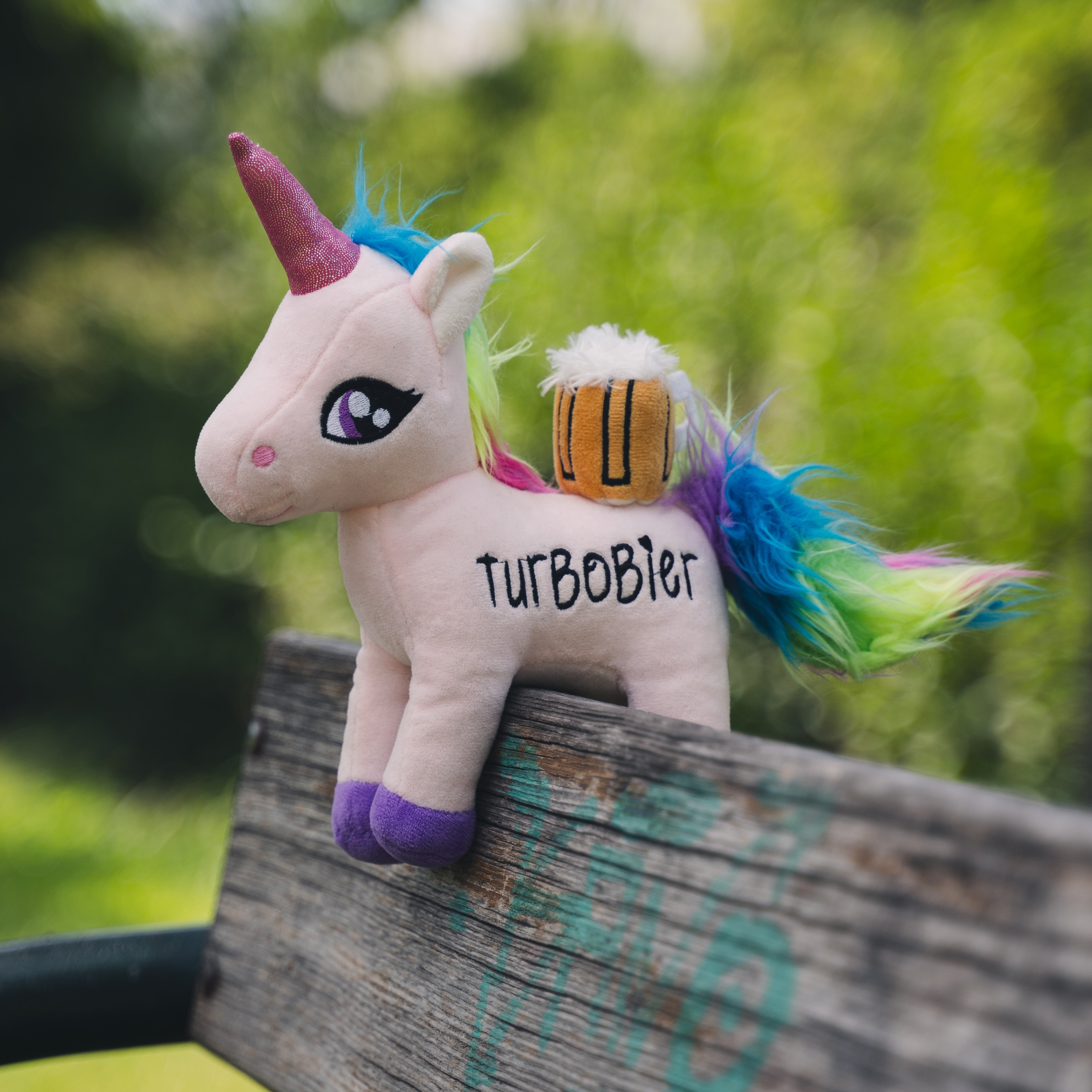 TURBOBIER Dursti Einhorn Stofftier 20cm