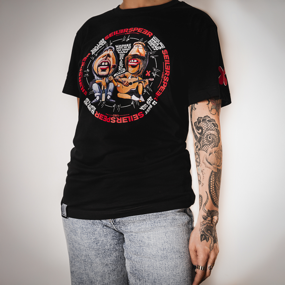 Seiler und Speer Xandl & Franz T-Shirt schwarz Baumwolle