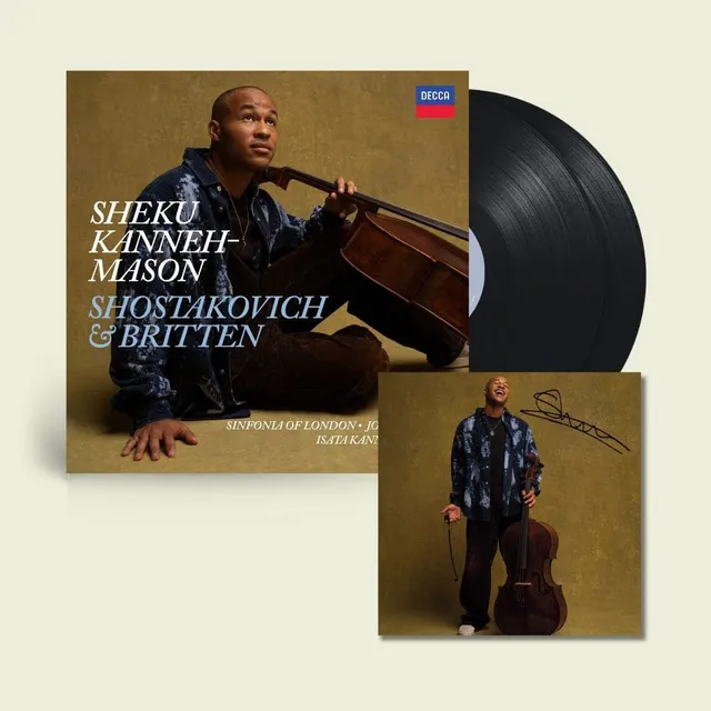 Deutsche Grammophon Sheku Kanneh-Mason Shostakovich LP signiert