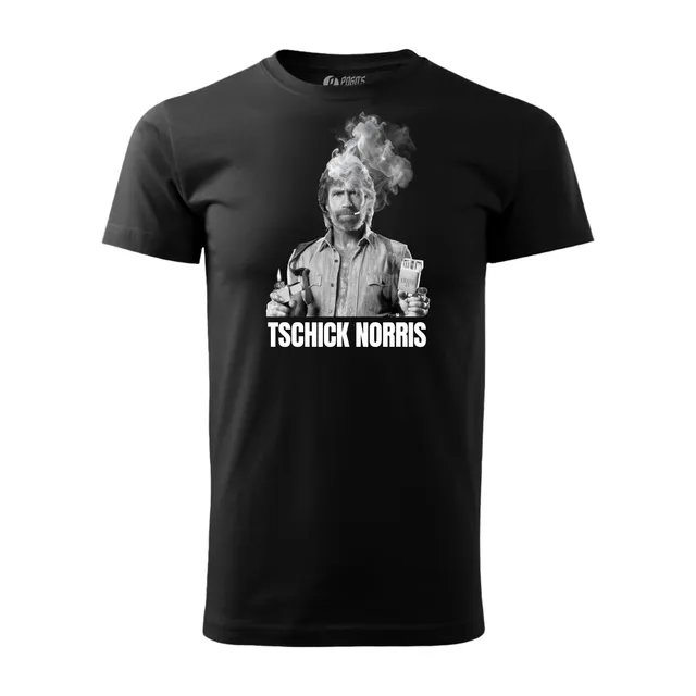 Plan P Tschick Norris Shirt schwarz Baumwolle