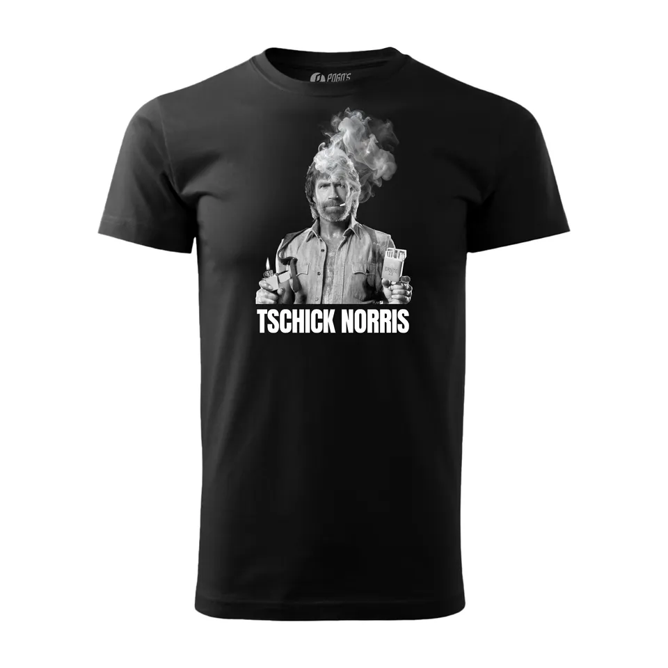 Plan P Tschick Norris Shirt schwarz Baumwolle