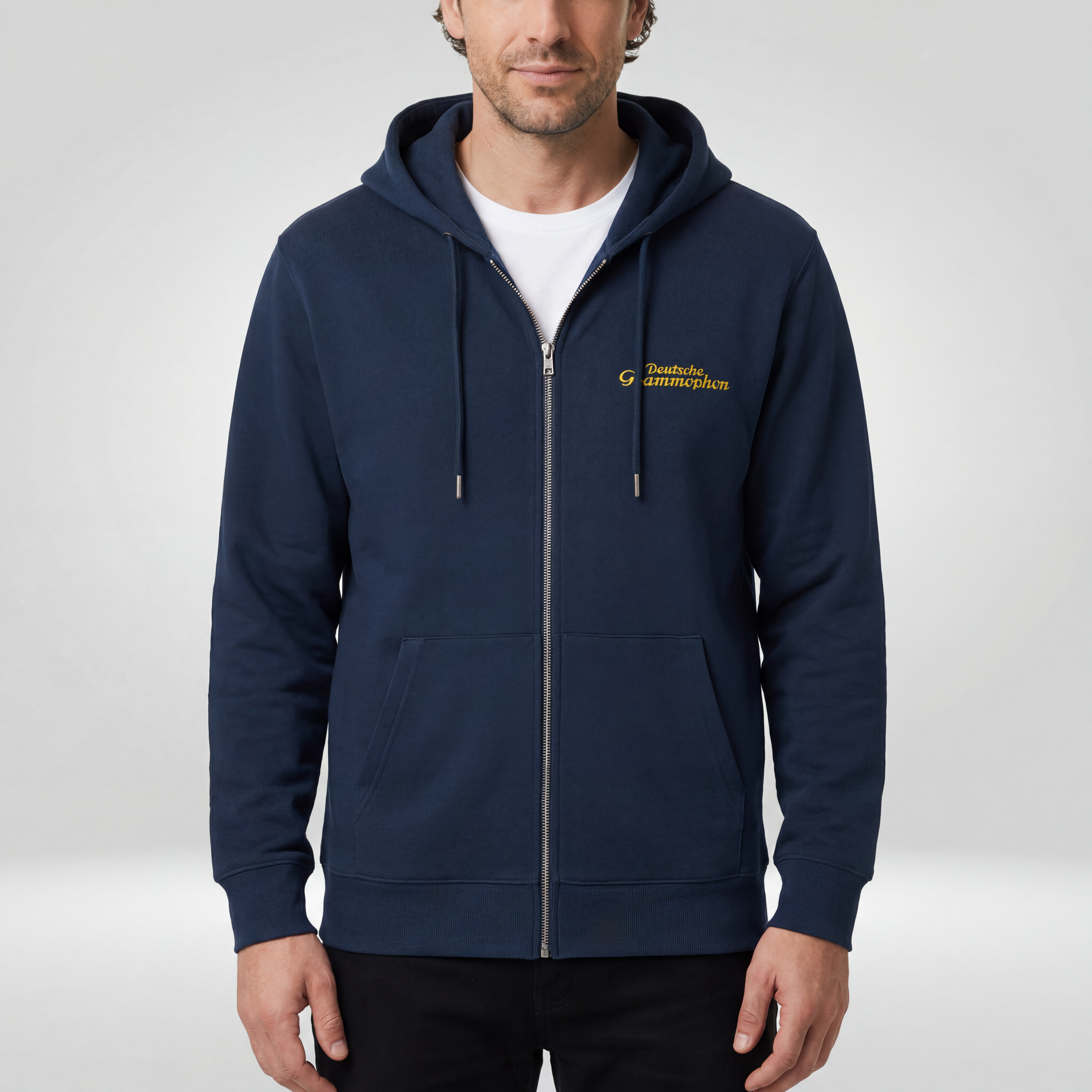 Deutsche Grammophon DG Blue Zip Hoodie French Navy
