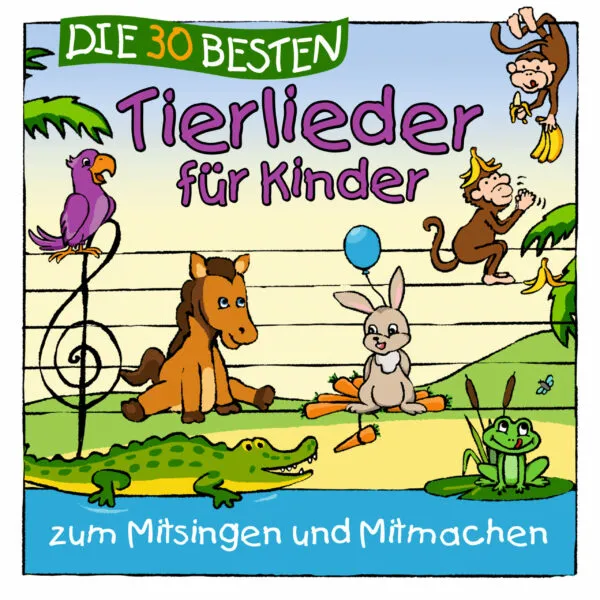 Lamp und Leute Die 30 besten Tierlieder CD mit Rotem Pferd