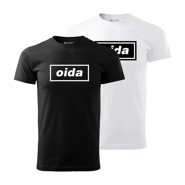 Plan P Oida Shirt schwarz 100% Baumwolle