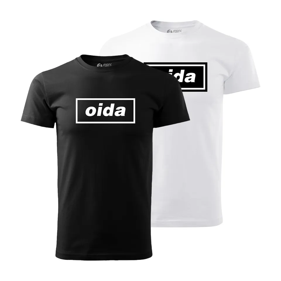 Plan P Oida Shirt schwarz 100% Baumwolle