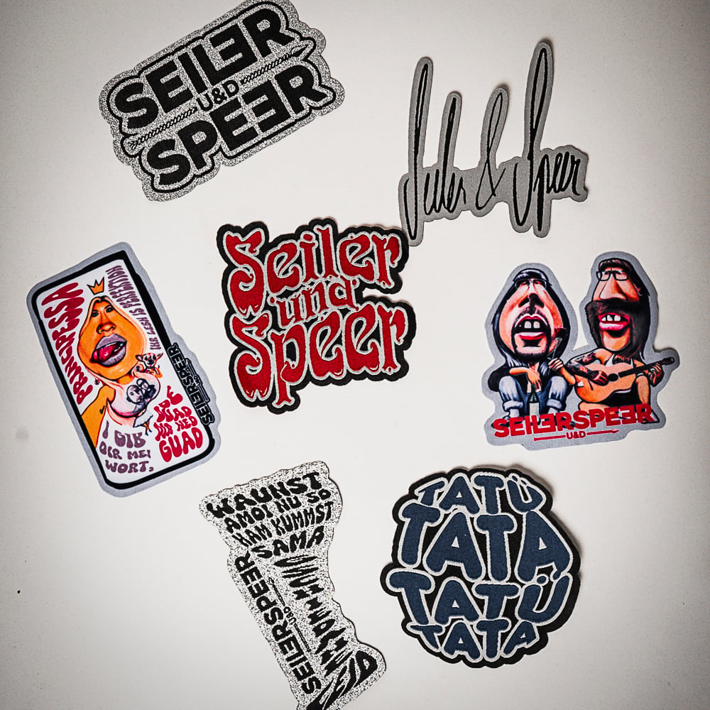 Seiler und Speer Patches Set Bügelbilder 7 Motive