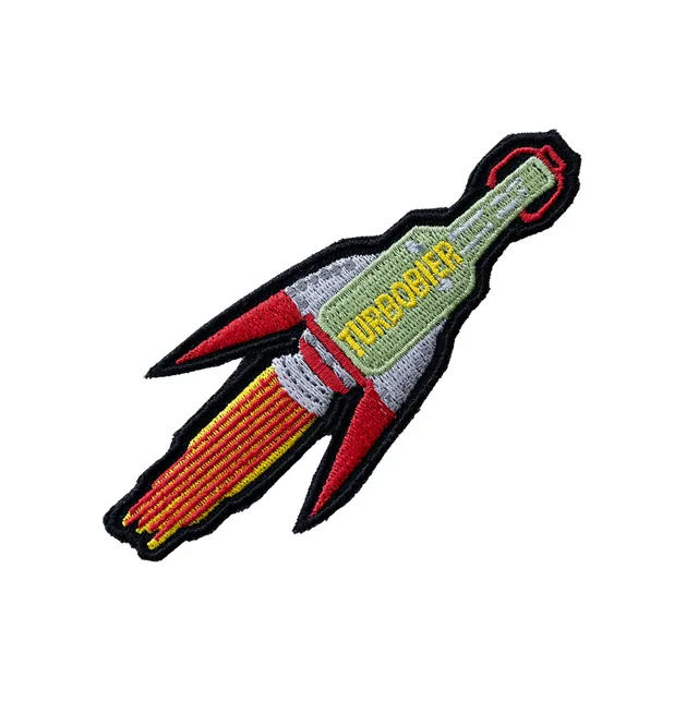 Pogo's Empire TurboBier Rakete Aufnäher 10x4 cm Bügel