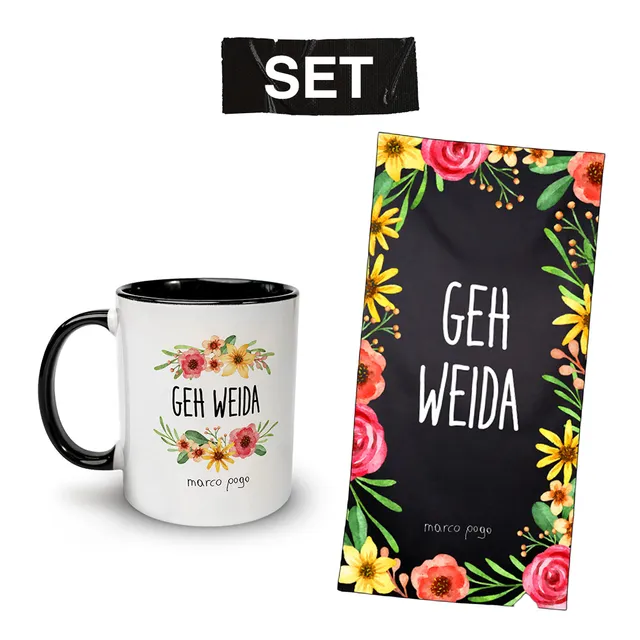 Marco Pogo Geh weida Set Häferl + Liegetuch
