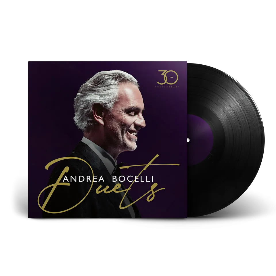 Andrea Bocelli Duets 30th Anniversary Vinyl LP 12 Tracks