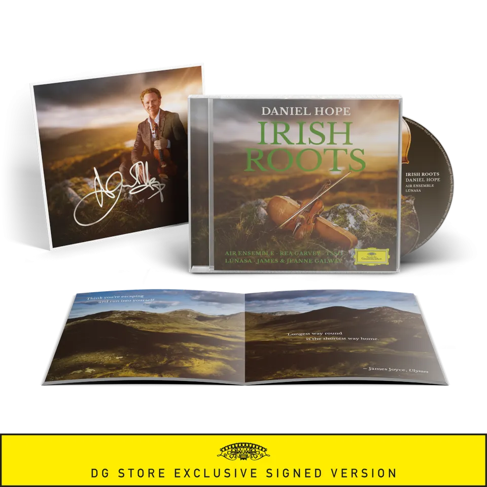Deutsche Grammophon Hope Irish Roots CD Set signierte Art Card