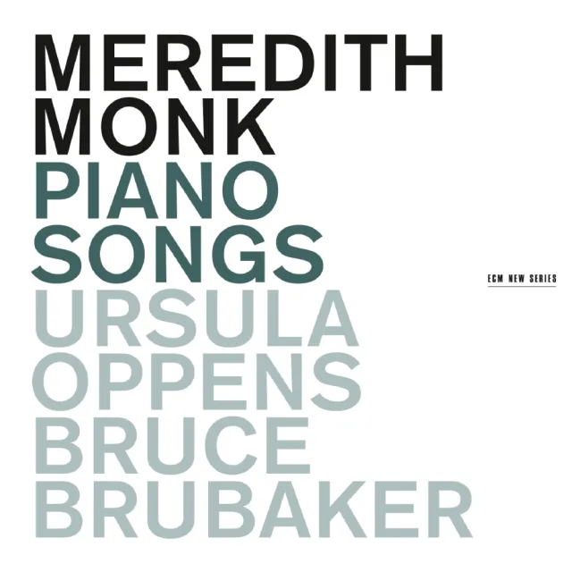 ECM New Series Meredith Monk Piano Songs 2-Klavier CD