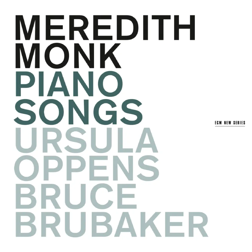 ECM New Series Meredith Monk Piano Songs 2-Klavier CD
