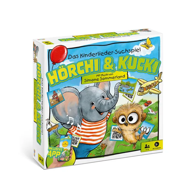 Lamp und Leute Hörchi Kucki Kinderlieder-Suchspiel QR