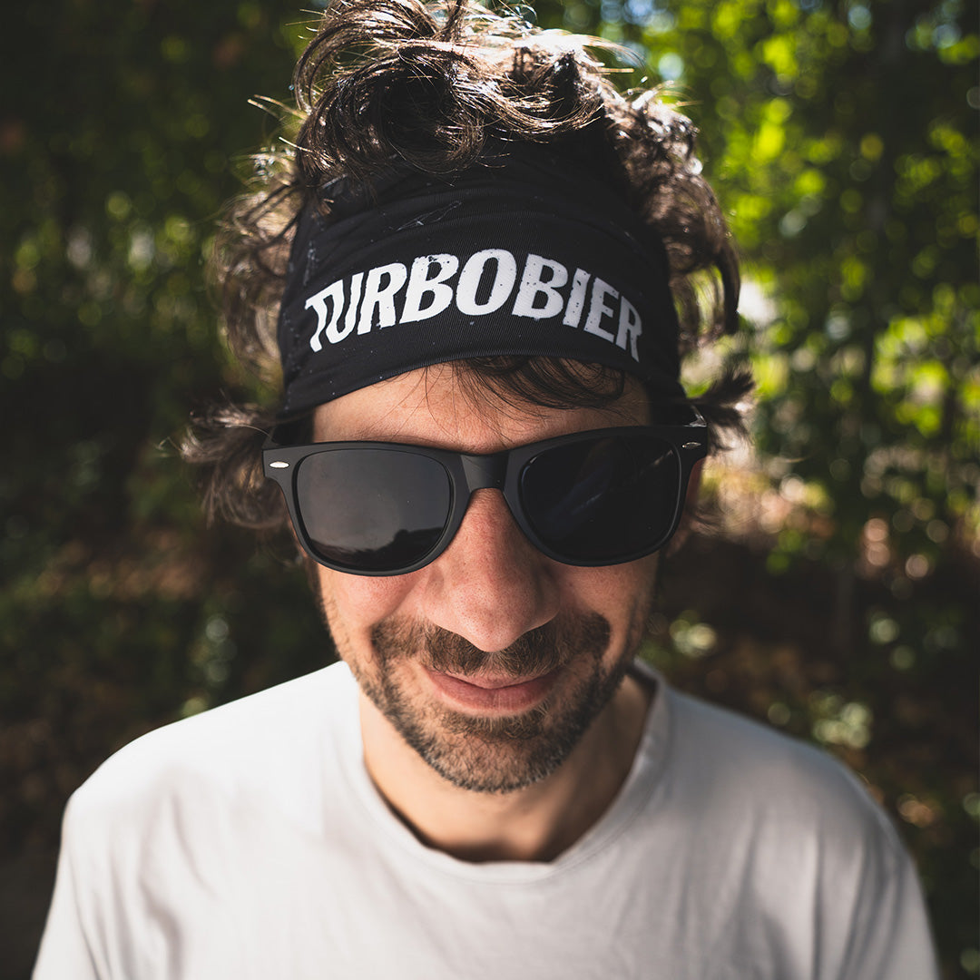 TURBOBIER Schlauchschal Loop-Tuch schwarz dehnbar