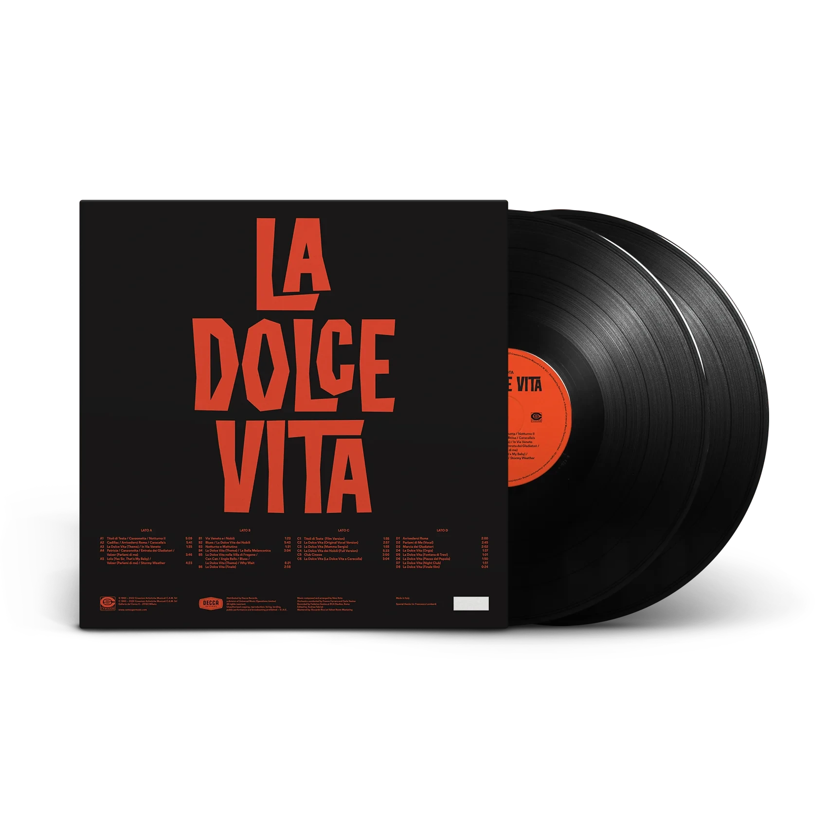 Deutsche Grammophon Nino Rota La Dolce Vita Soundtrack Doppel-LP Remaster