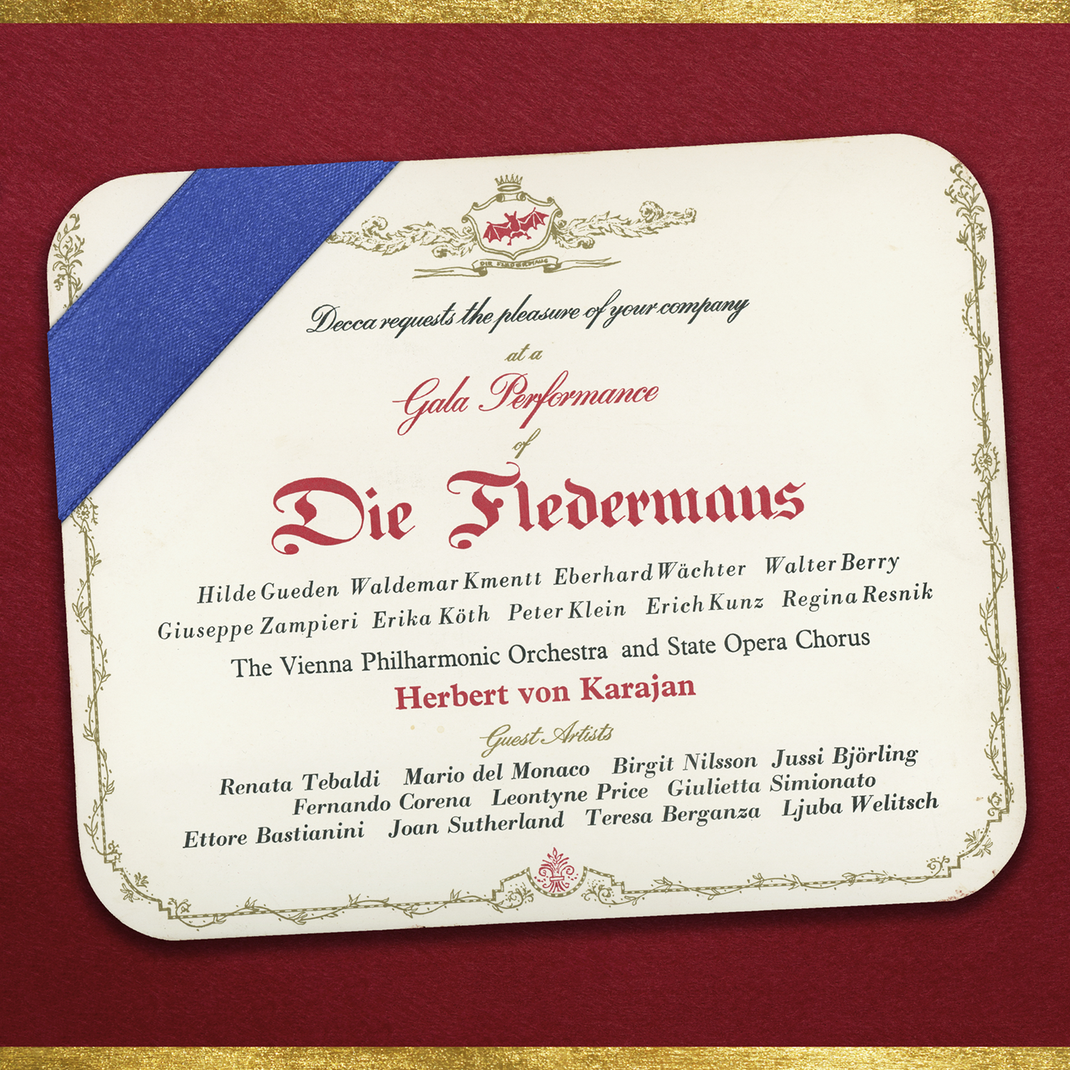 Deutsche Grammophon Karajan Fledermaus Wiener Philharmoniker 3LP