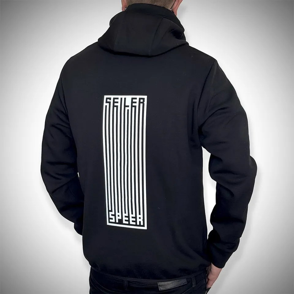 Seiler und Speer Barcode Crew Zipper Hoodie mit Taschen