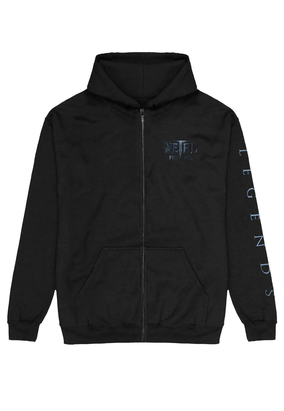 All For Metal Legendes Cover Zipper schwarz L