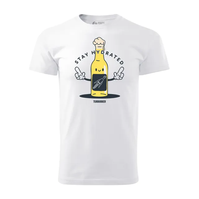 Turbobier Stay hydrated Shirt Baumwolle schwarz