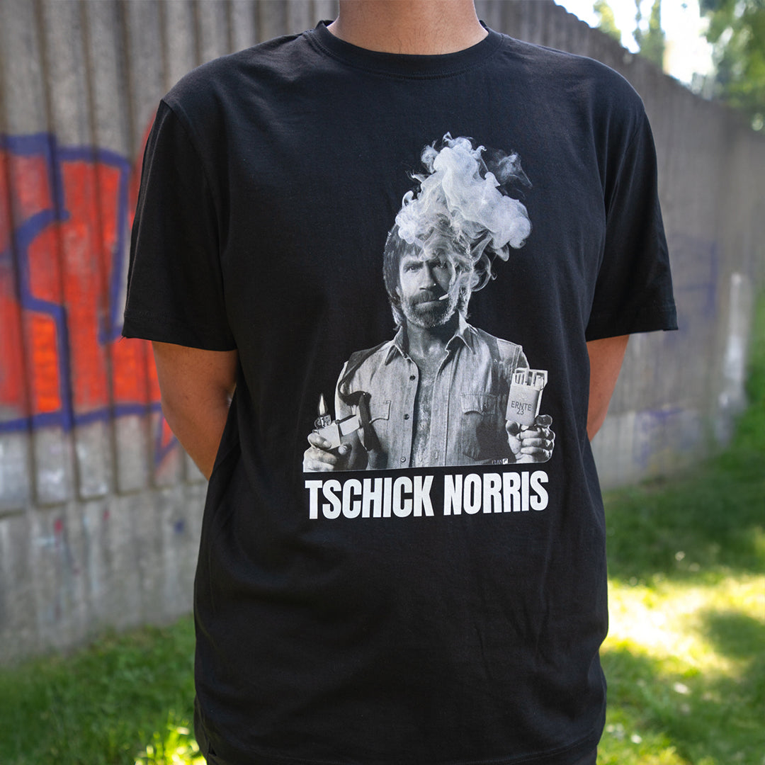 Plan P Tschick Norris Shirt schwarz Baumwolle