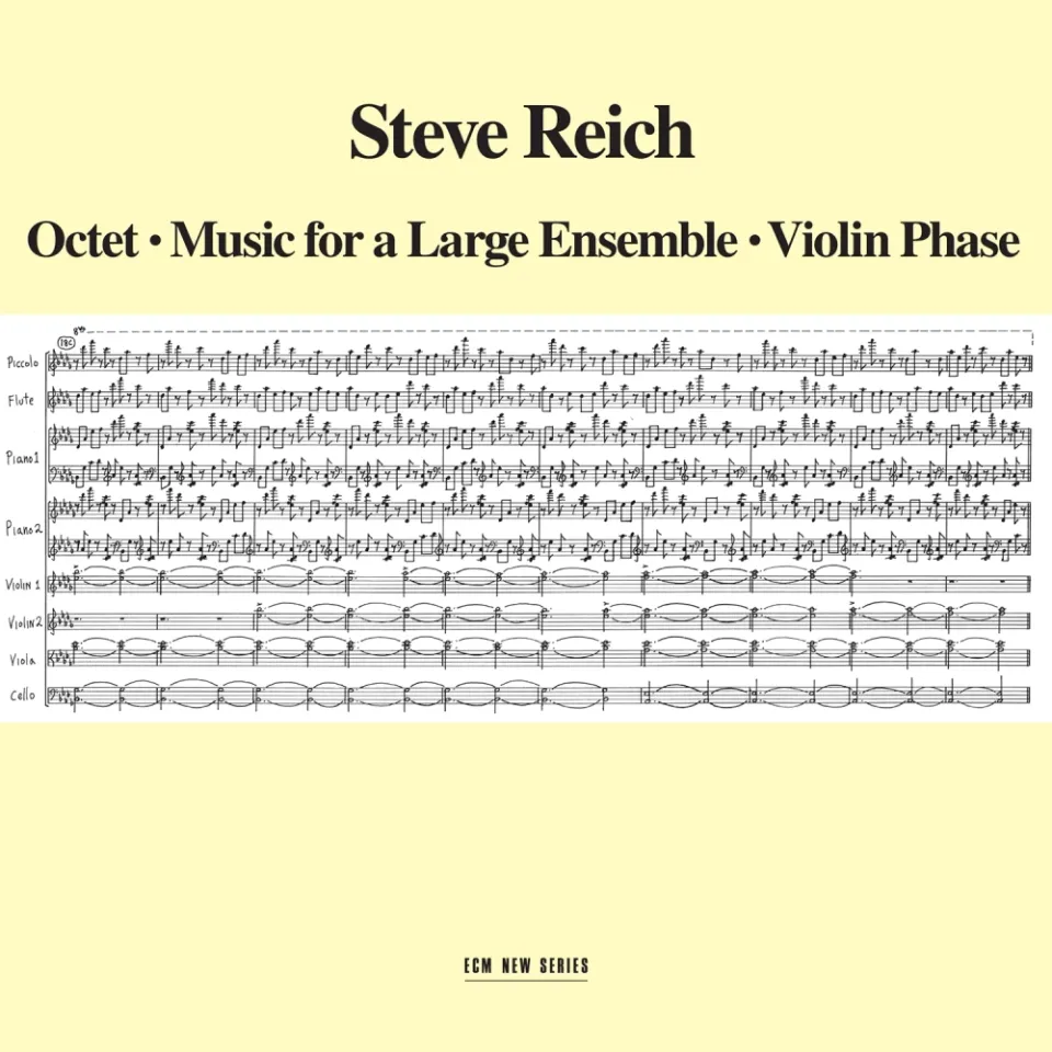 ECM Records Steve Reich Octet Violin Phase CD Minimal