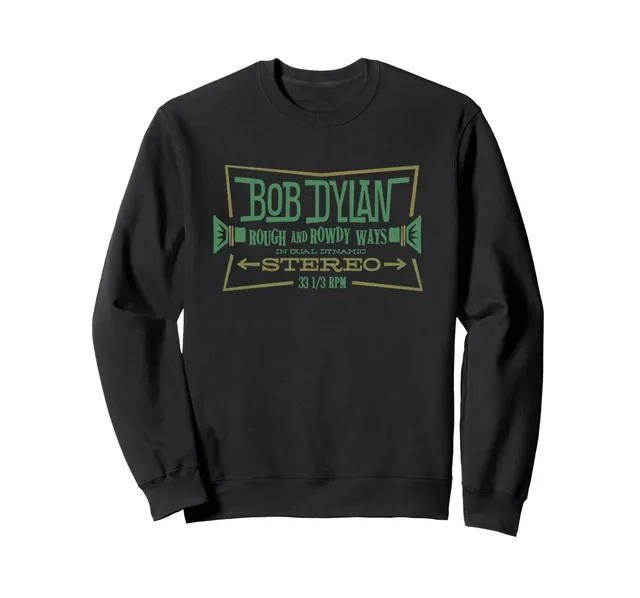 Bob Dylan Stereoanlage Sweatshirt schwarz langarm