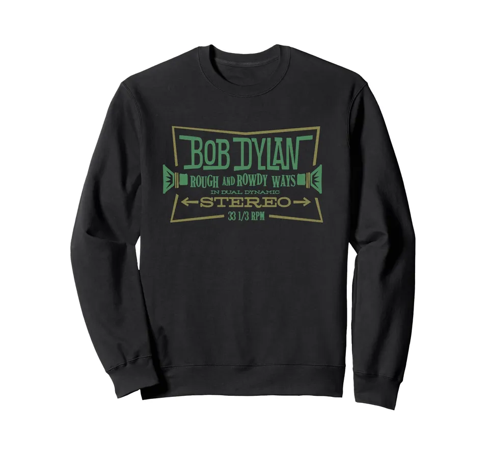 Bob Dylan Stereoanlage Sweatshirt schwarz langarm