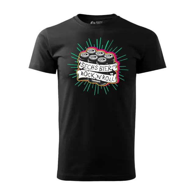 Pogo's Empire Turbobär Sechs Bier Rock'n'Roll Shirt Baumwolle