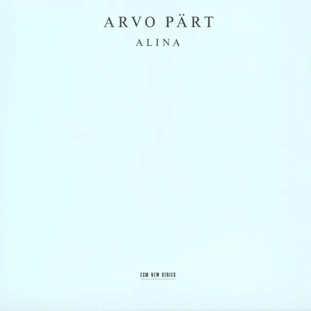 Deutsche Grammophon Arvo Pärt Alina CD Spiegel im Spiegel