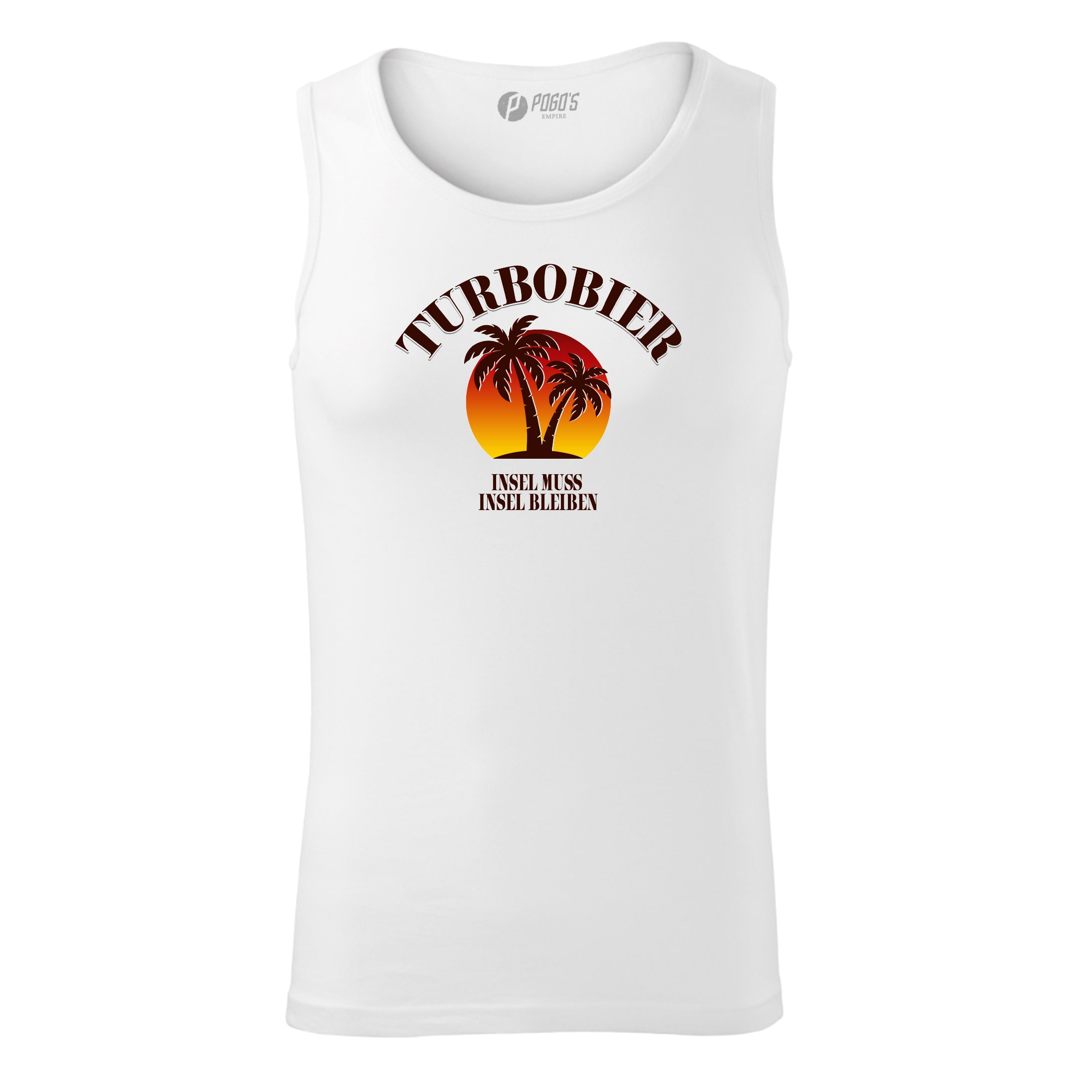 Turbobier Insel Tanktop Herren Baumwolle