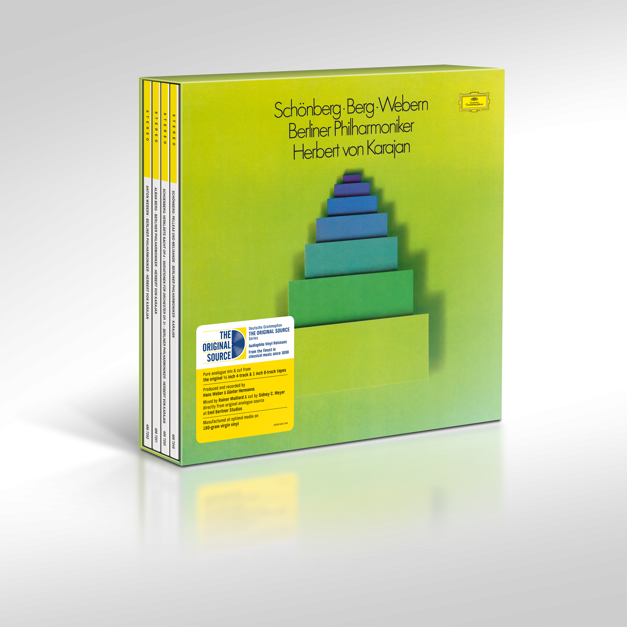Deutsche Grammophon Karajan Schoenberg Berg Webern 4LP Box 180g