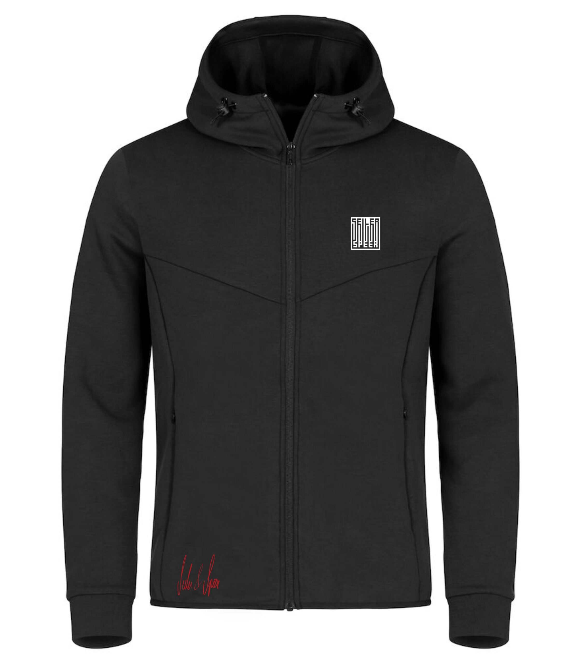 Seiler und Speer Barcode Crew Zipper Hoodie mit Taschen