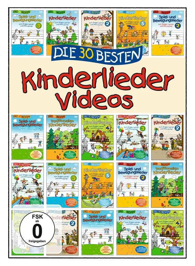 Lamp und Leute Die 30 besten Kinderlieder-Videos DVD für 2-7 Jahre