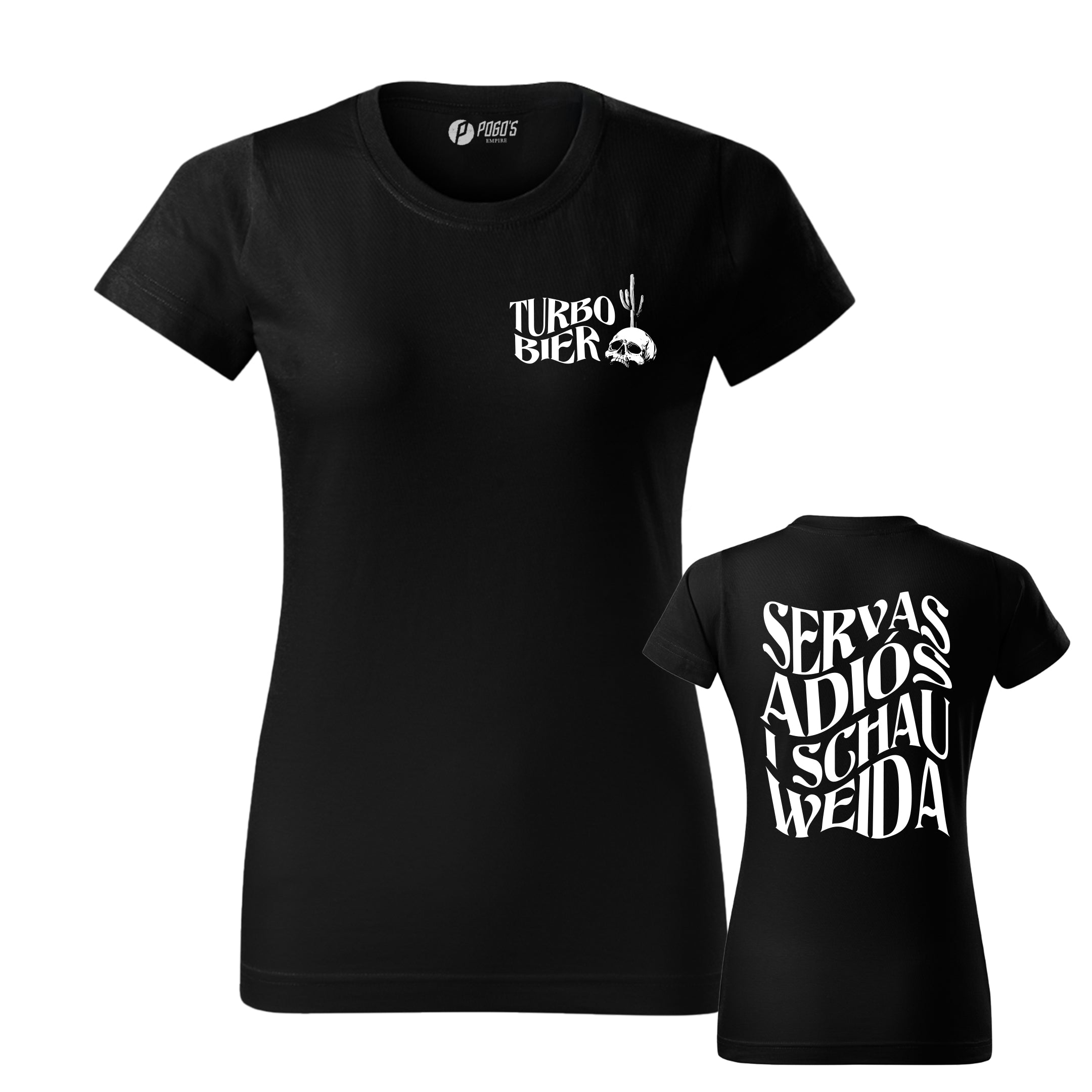 Turbobier Servas Adiós Shirt Unisex schwarz