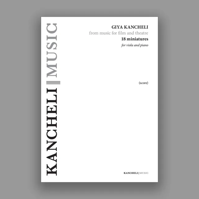 ECM Records Giya Kancheli 18 Miniatures for Viola and Piano Noten