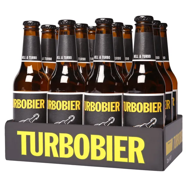 TurboBier 12er-Karton Bier 12x0,33 l hell