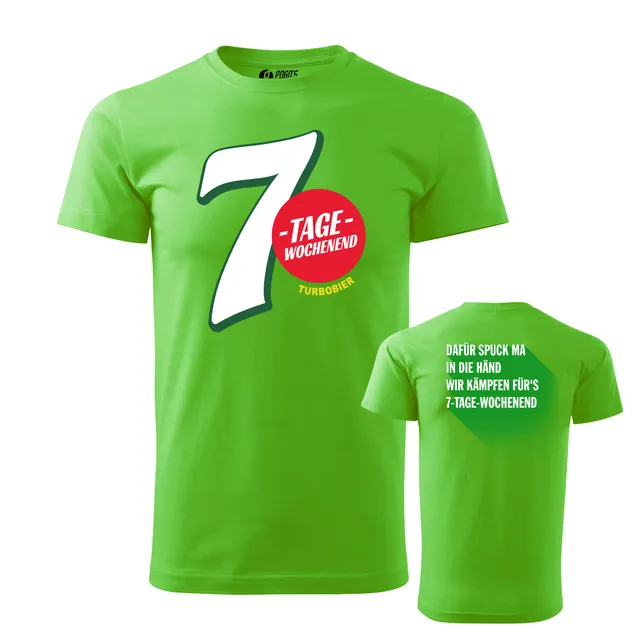 TURBOBIER 7TW Shirt Baumwolle schwarz