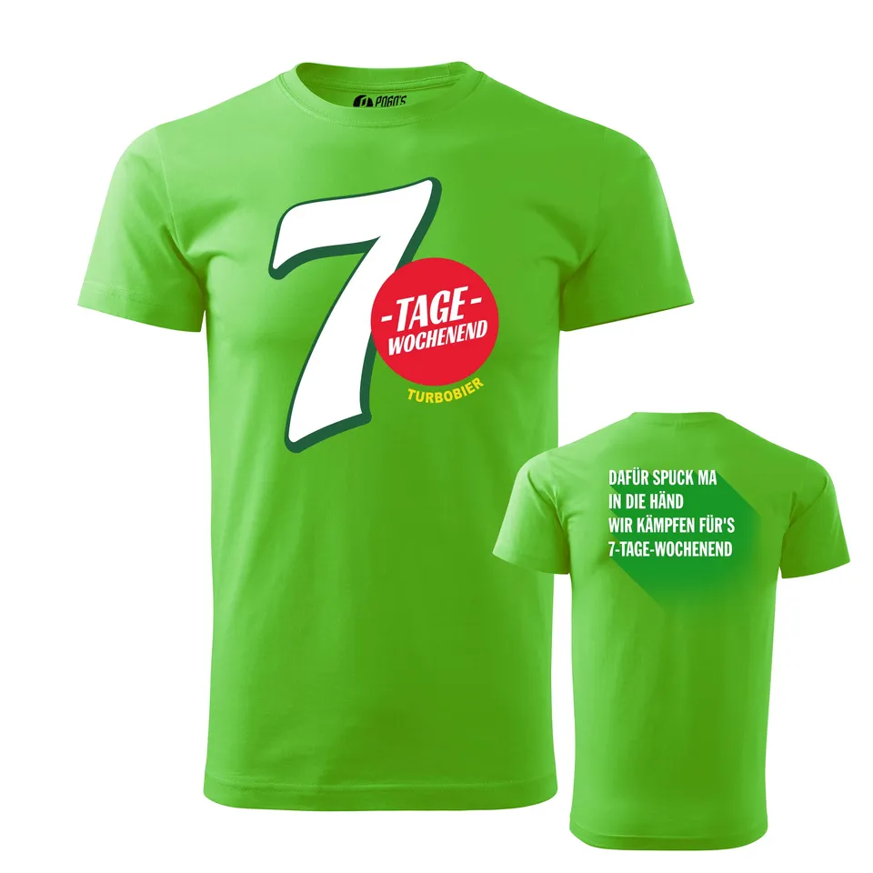 TURBOBIER 7TW Shirt Baumwolle schwarz