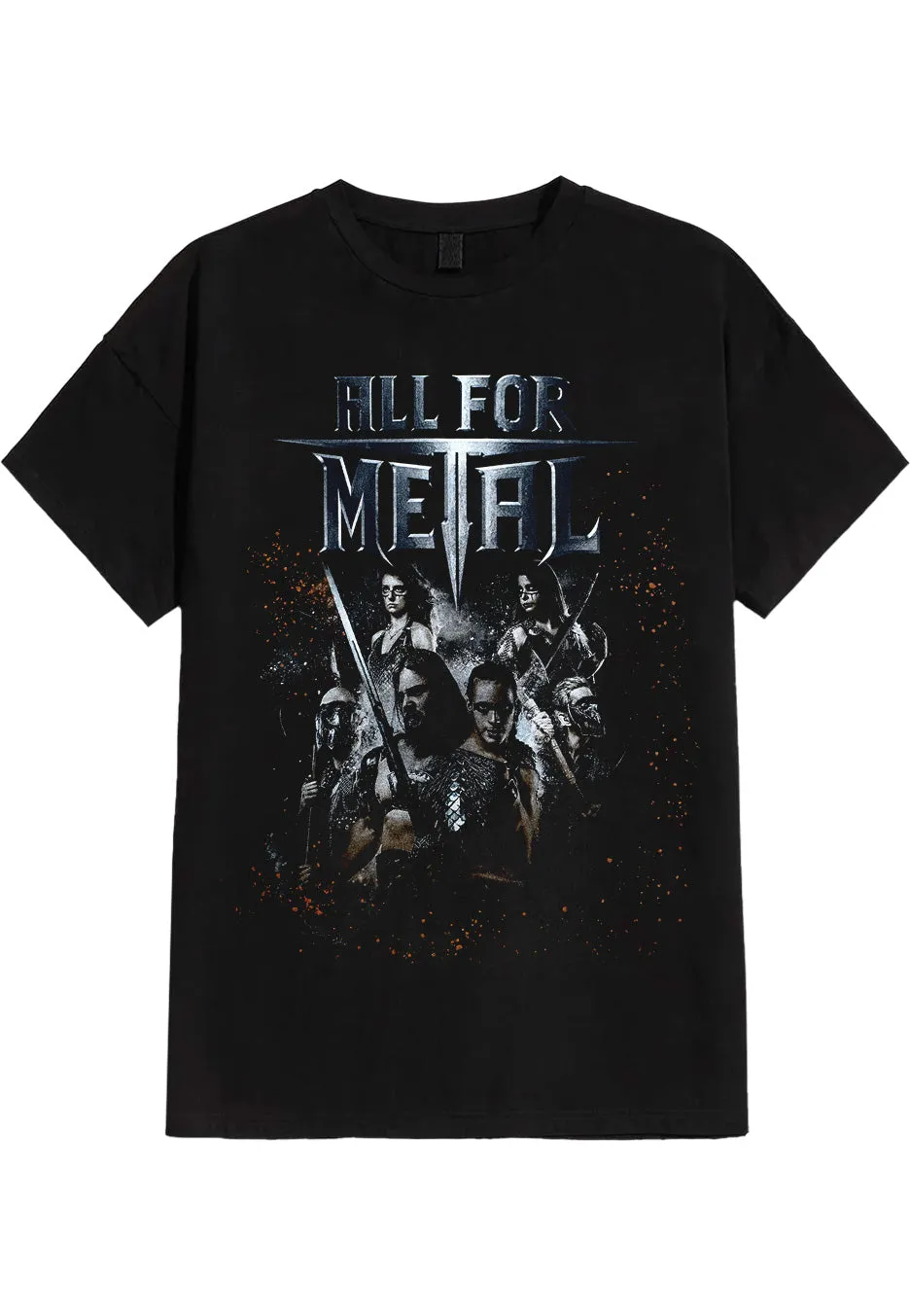 All For Metal Legends Band T-Shirt schwarz L